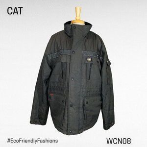 CAT Workwear Redefined Men's Gray Full Zip Heavy Insulated Parka Jacket Size L